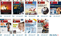 Neun von ber 700 Focus-Ausgaben im neuen Online-Archiv
Screenshot: focus.de